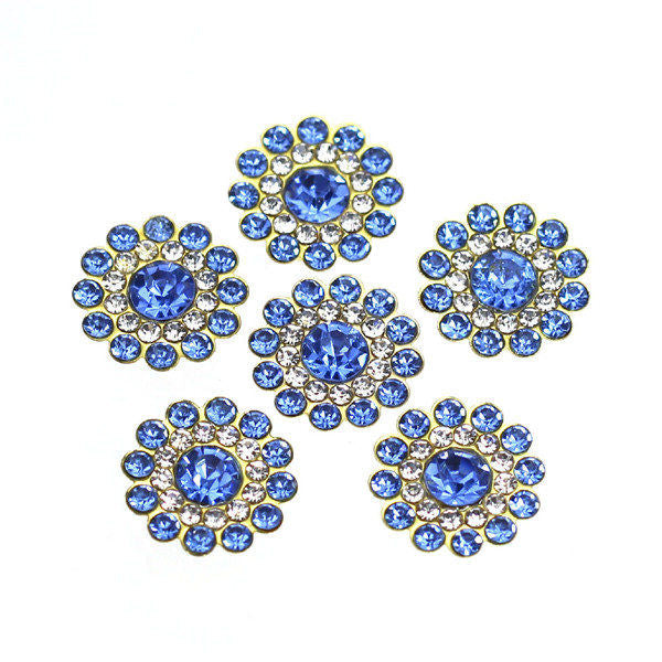 20Pcs Flower Crystal Rhinestones
