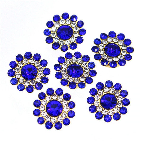 20Pcs Flower Crystal Rhinestones