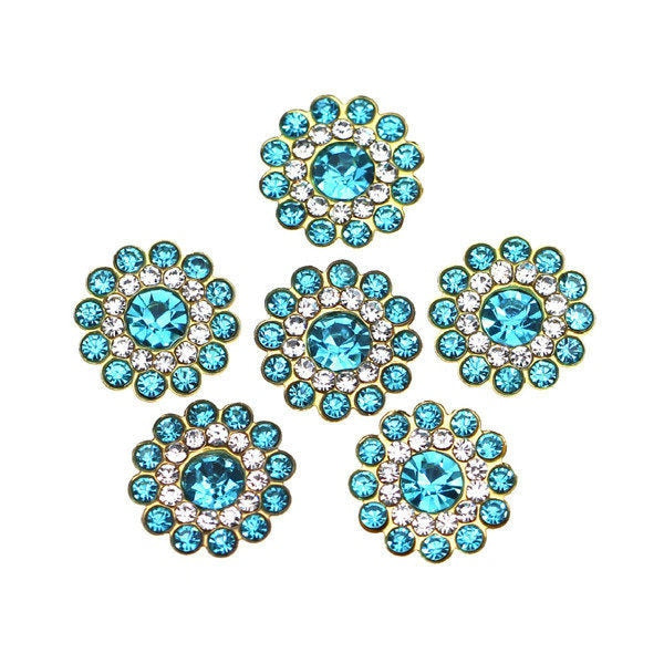 20Pcs Flower Crystal Rhinestones
