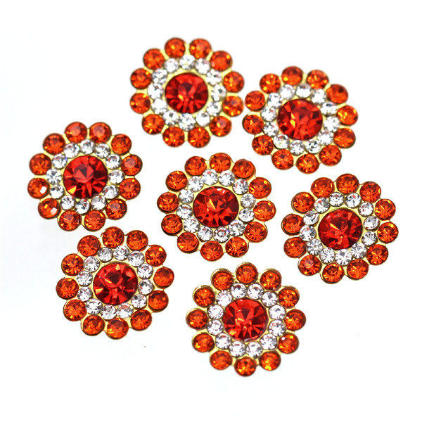 20Pcs Flower Crystal Rhinestones