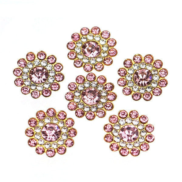 20Pcs Flower Crystal Rhinestones