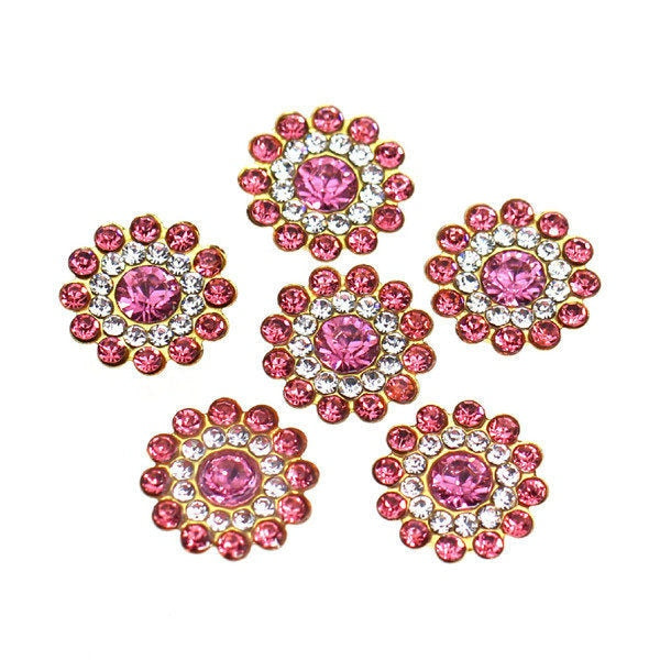 20Pcs Flower Crystal Rhinestones
