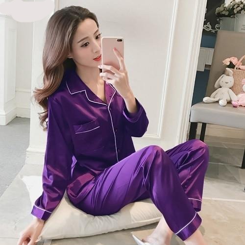 Women's Silk Satin Pajamas Set