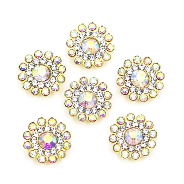 20Pcs Flower Crystal Rhinestones