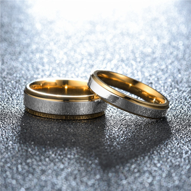 Simple Couple Wedding Rings