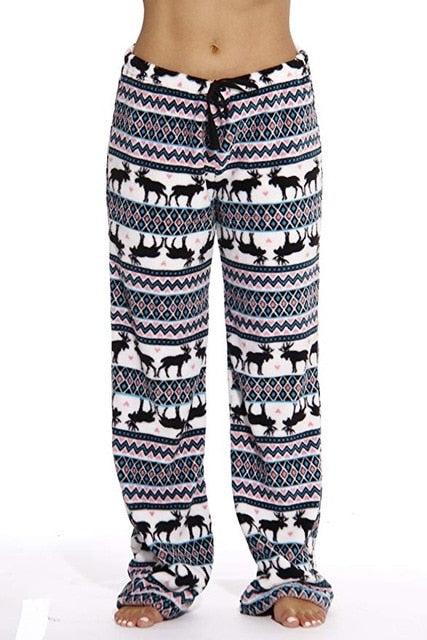 Soft Animal Printed Loose Sleep Bottoms - Shopeasywear