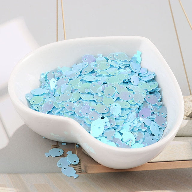 10g/bag Colorful Fish Sequins - Jeglow store