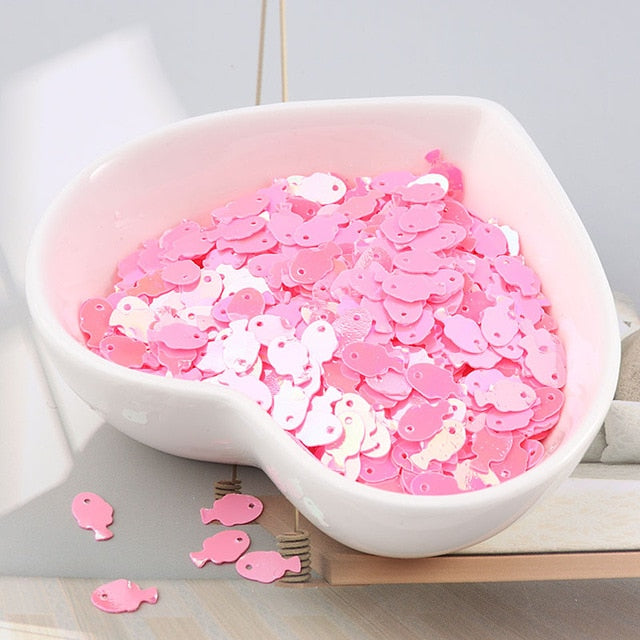 10g/bag Colorful Fish Sequins - Jeglow store