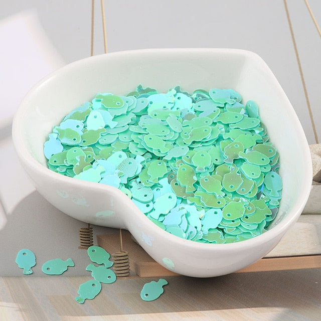 10g/bag Colorful Fish Sequins - Jeglow store