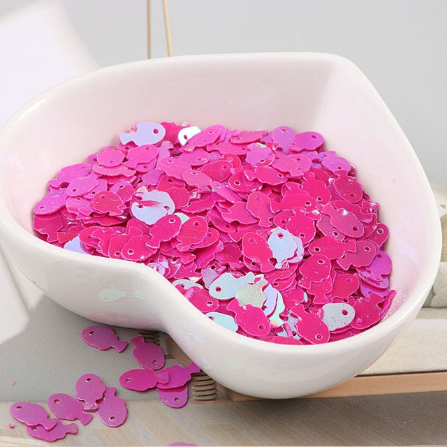 10g/bag Colorful Fish Sequins - Jeglow store