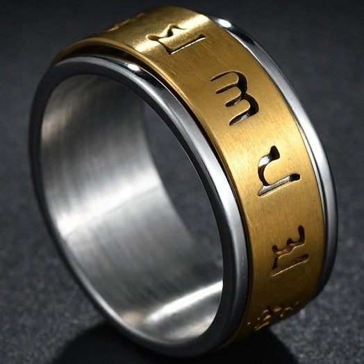 Stainless Steel Thin Blue Line Ring - Shopeasywear