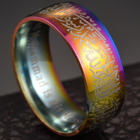 Stainless Steel Thin Blue Line Ring - Shopeasywear