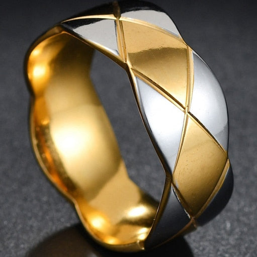 Stainless Steel Thin Blue Line Ring - Shopeasywear