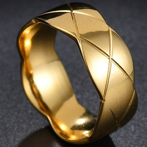 Stainless Steel Thin Blue Line Ring - Shopeasywear