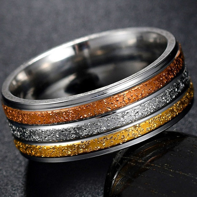 Stainless Steel Thin Blue Line Ring - Shopeasywear