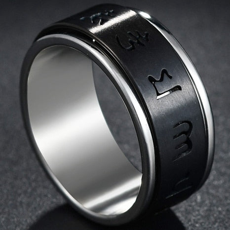 Stainless Steel Thin Blue Line Ring - Shopeasywear