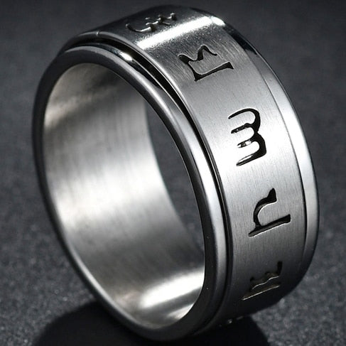 Stainless Steel Thin Blue Line Ring - Shopeasywear