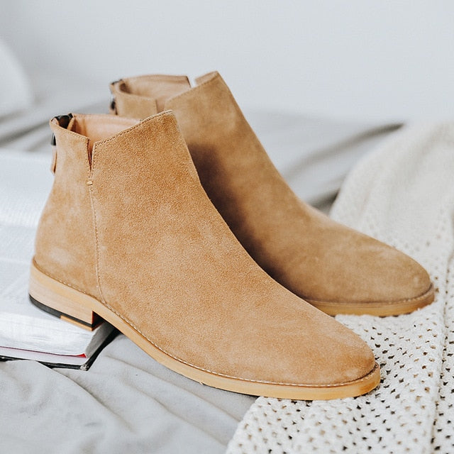 Basic Sand Color Men Boots