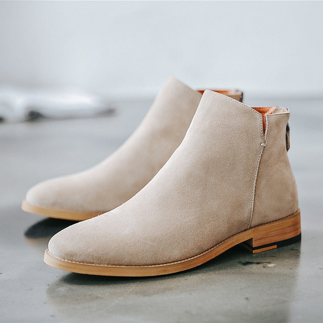 Basic Sand Color Men Boots