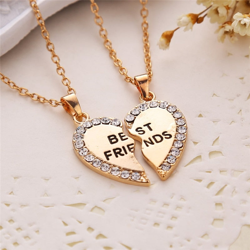 2 Pcs BFF Necklace For Men - Shopeasywear