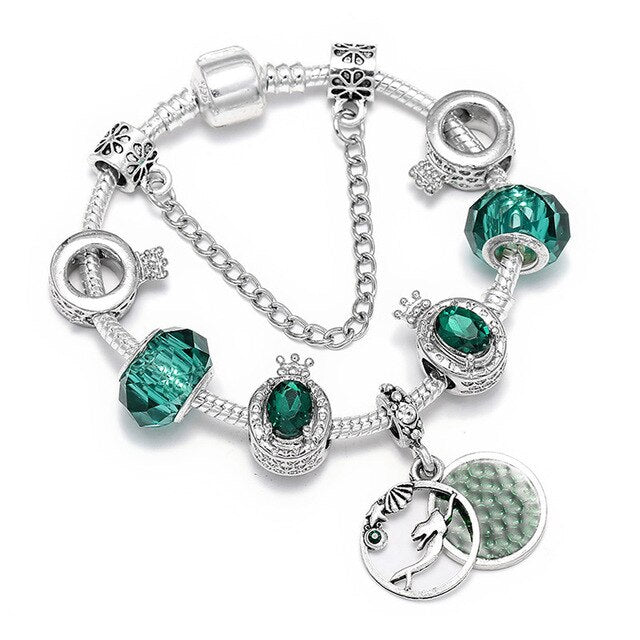 Kids Crystal Heart Beads Bracelets - Shopeasywear