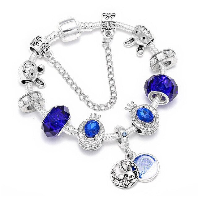 Kids Crystal Heart Beads Bracelets - Shopeasywear
