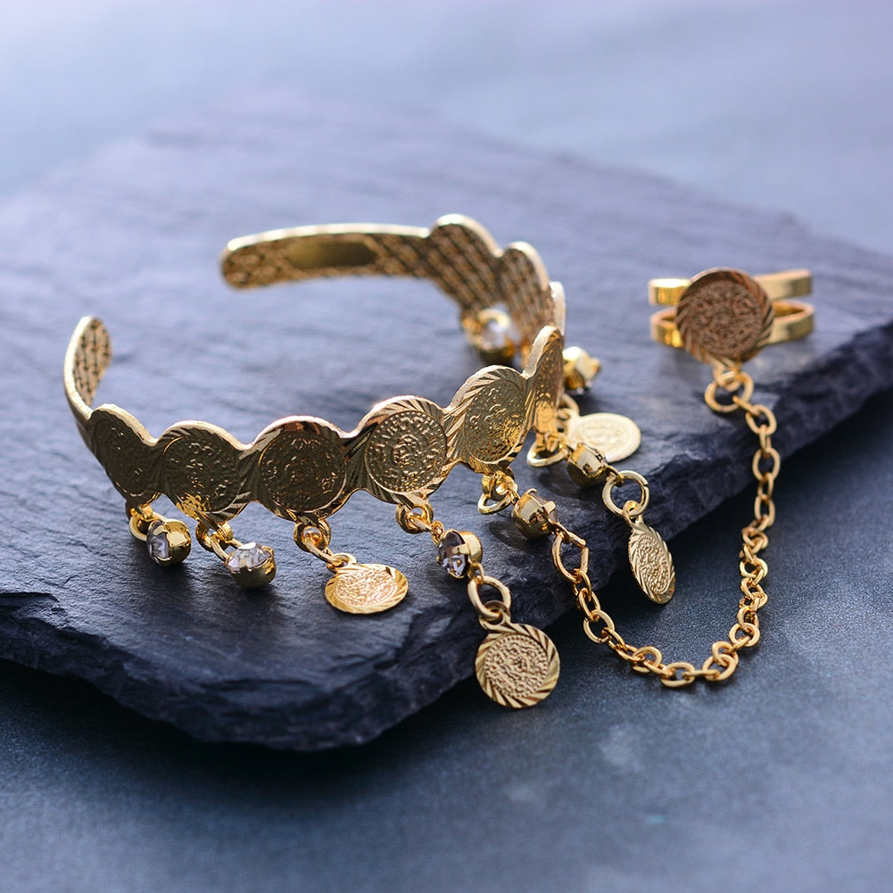 Kids/Baby/Girls Coin Bracelet Bangles - Shopeasywear
