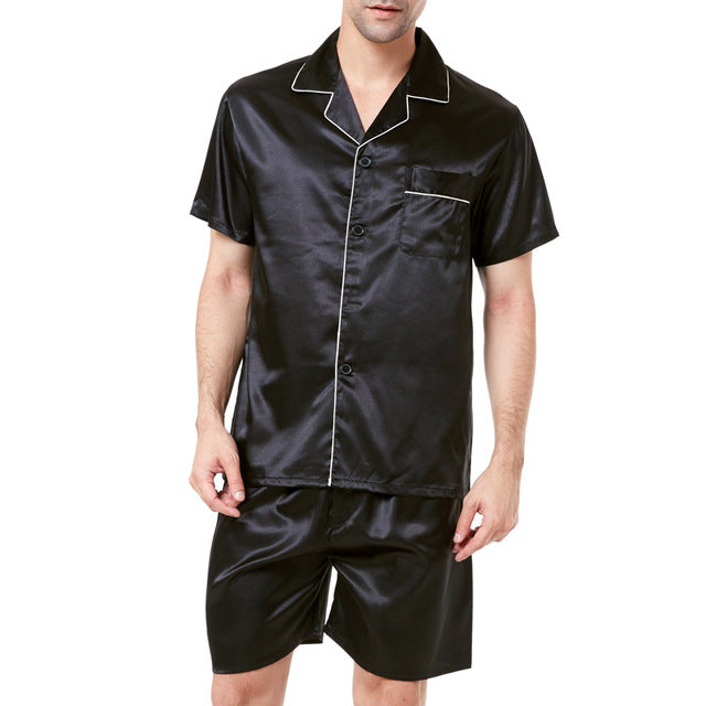 Silk Pajamas Shorts For Men