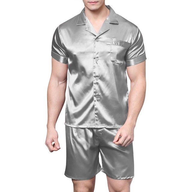 Silk Pajamas Shorts For Men