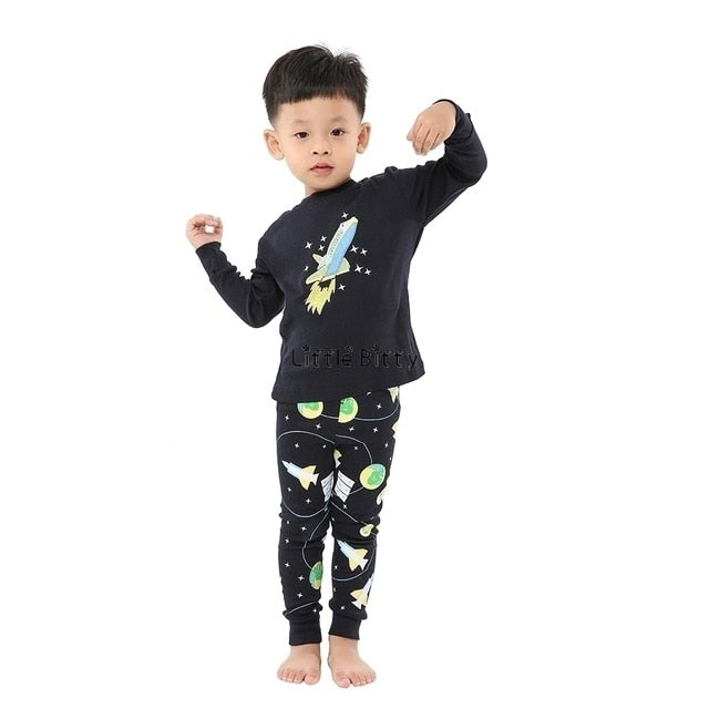 Full Sleeve Cotton Pajamas Sets For Kids