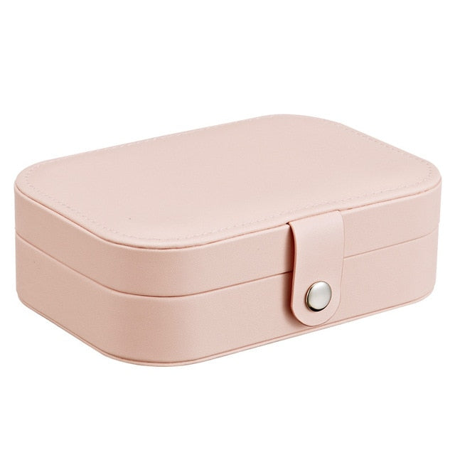 Fashion Solid Color Simple Earring Plate Jewelry Box Earrings Ring Multi-Function Jewelry Simple Storage Box Easy To Carry - Shopeasywear