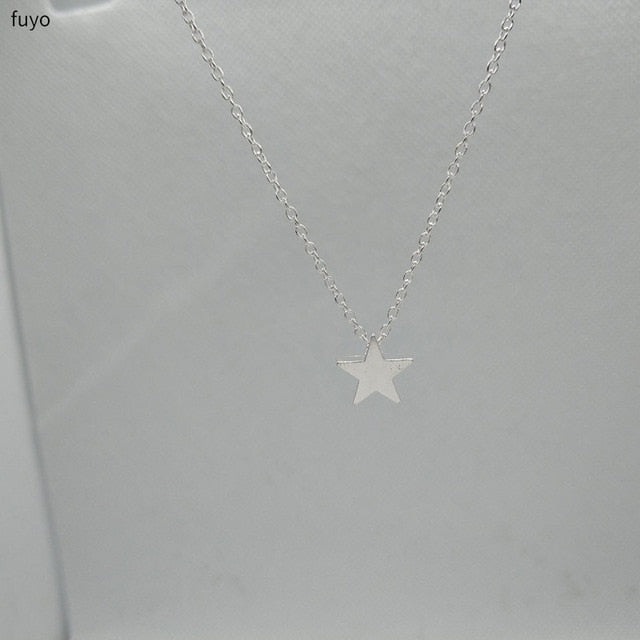 Tiny Heart Star Necklace