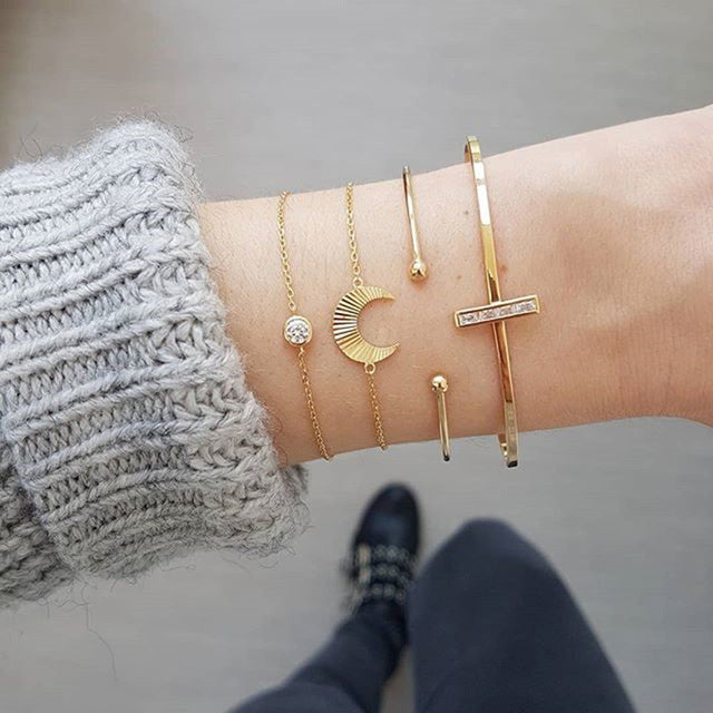 Open Bracelet Set for Women