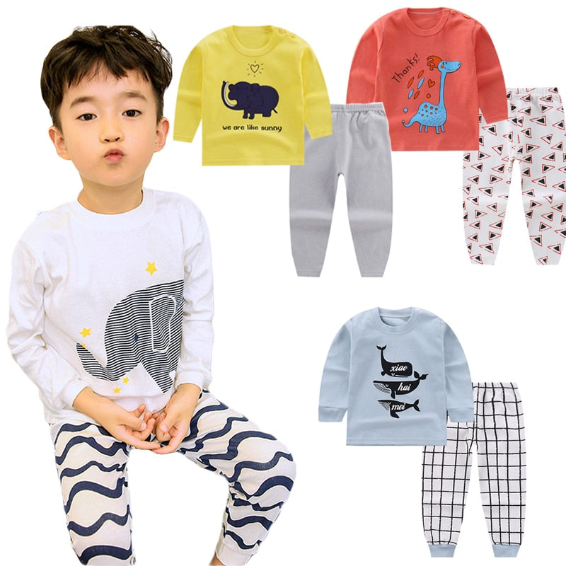 Cartoon Kids Pajamas Sets