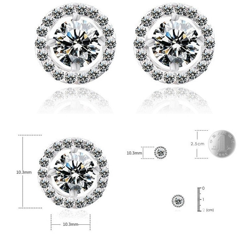 Small Zirconia Diamond Earrings For Women - Shopeasywear