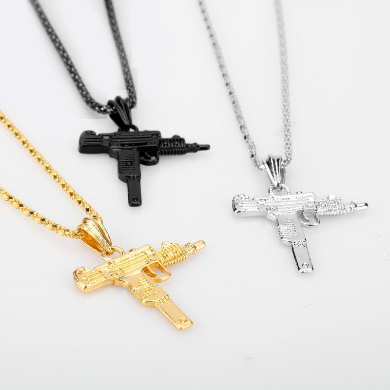 UZI gun Model Necklace For Men - Shopeasywear
