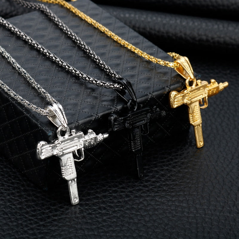 UZI gun Model Necklace For Men - Shopeasywear