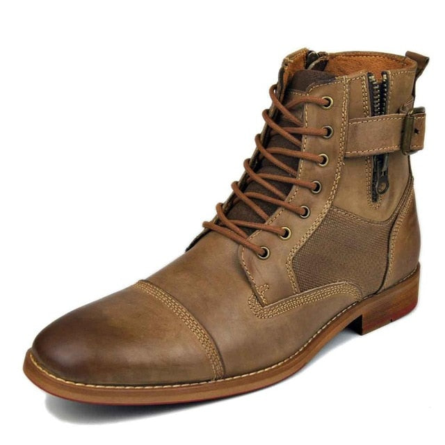 Genuine Cow Leather Men Boots