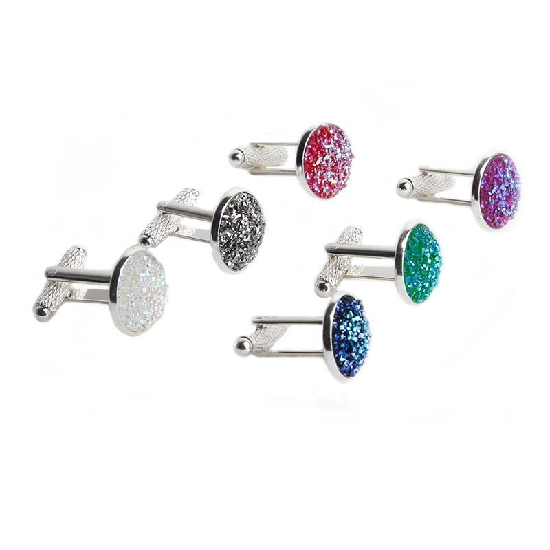 Drusy Stone Cufflinks for Men - Shopeasywear