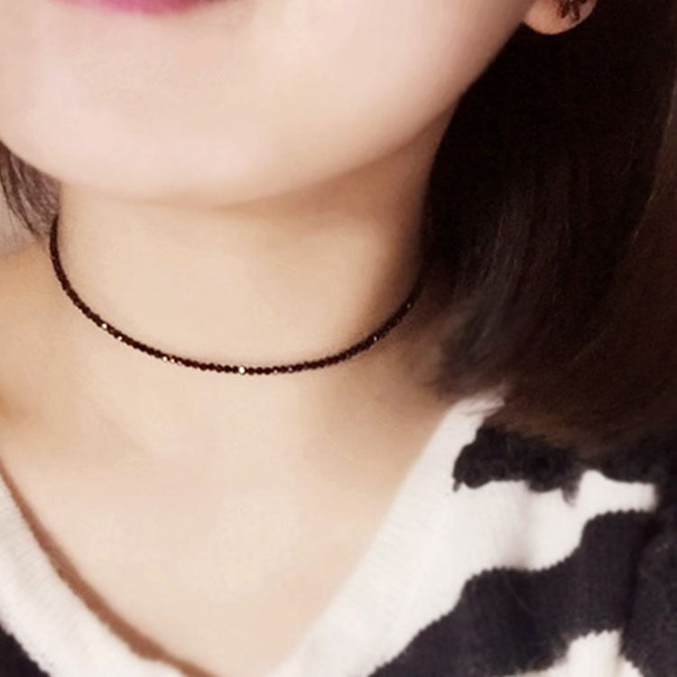 Simple Black Beads Necklace