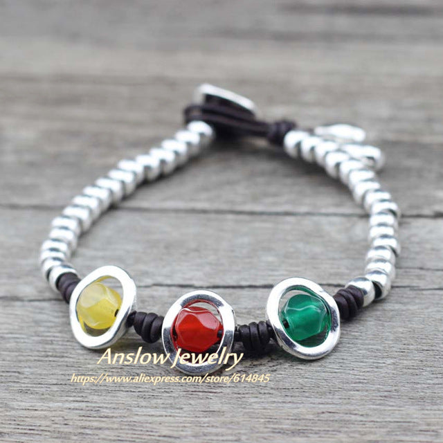 Leather Beaden DIY Bracelet For Kids - Shopeasywear