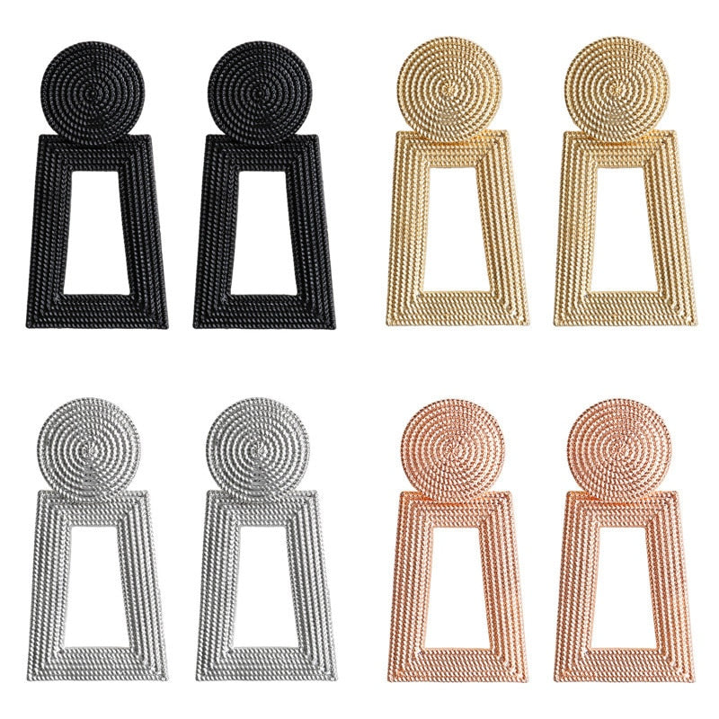 30 Styles Metal Drop Earrings for Woman