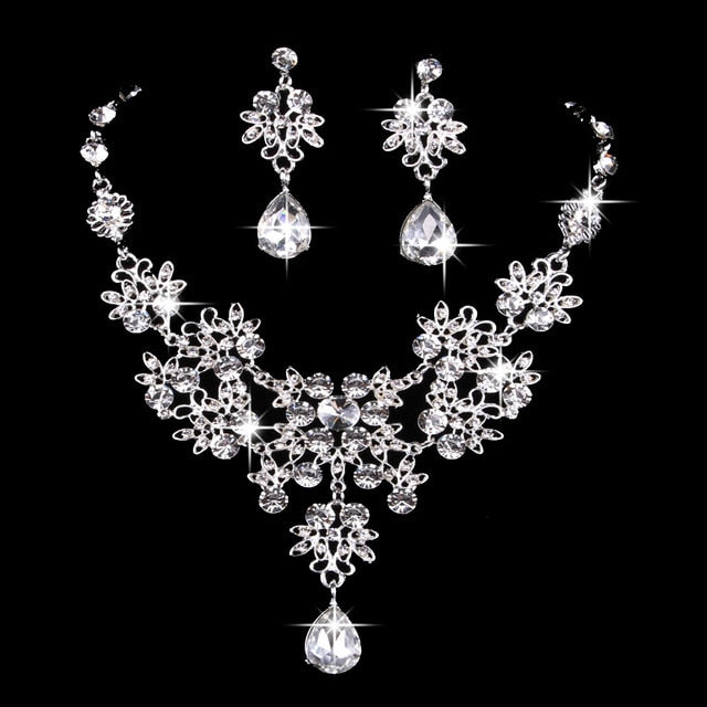 Water Drop Wedding Jewelry Sets