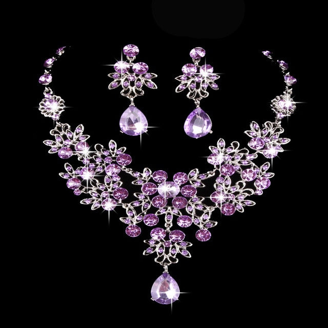 Water Drop Wedding Jewelry Sets