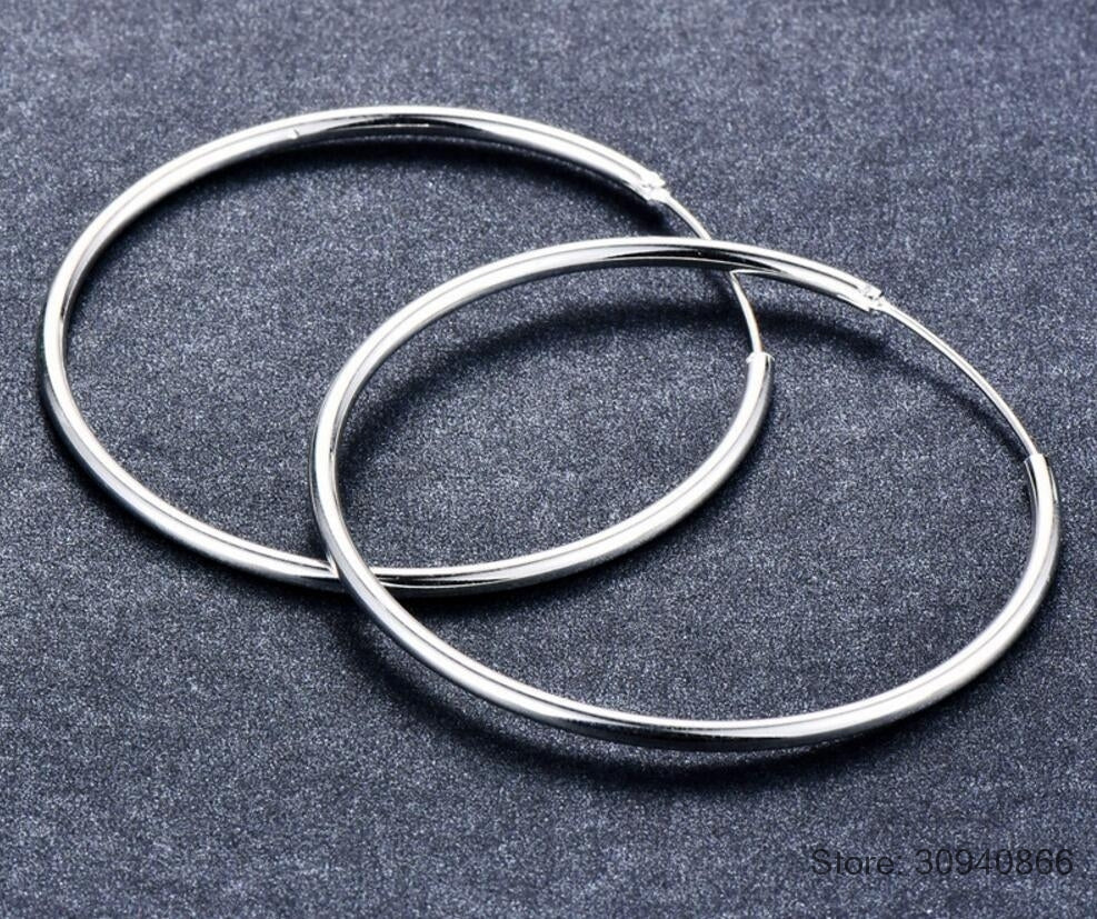 Silver Hoop Earring For Women - Shopeasywear