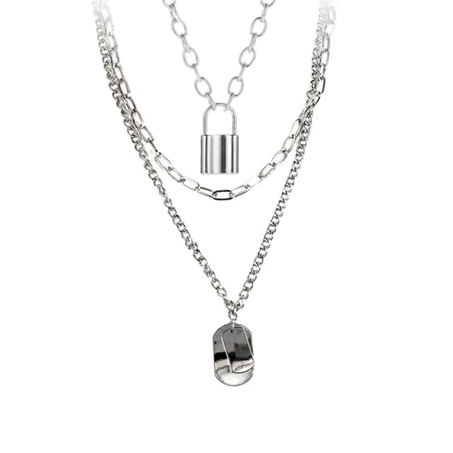 Metal Silver Cross Pendants Necklace - Shopeasywear