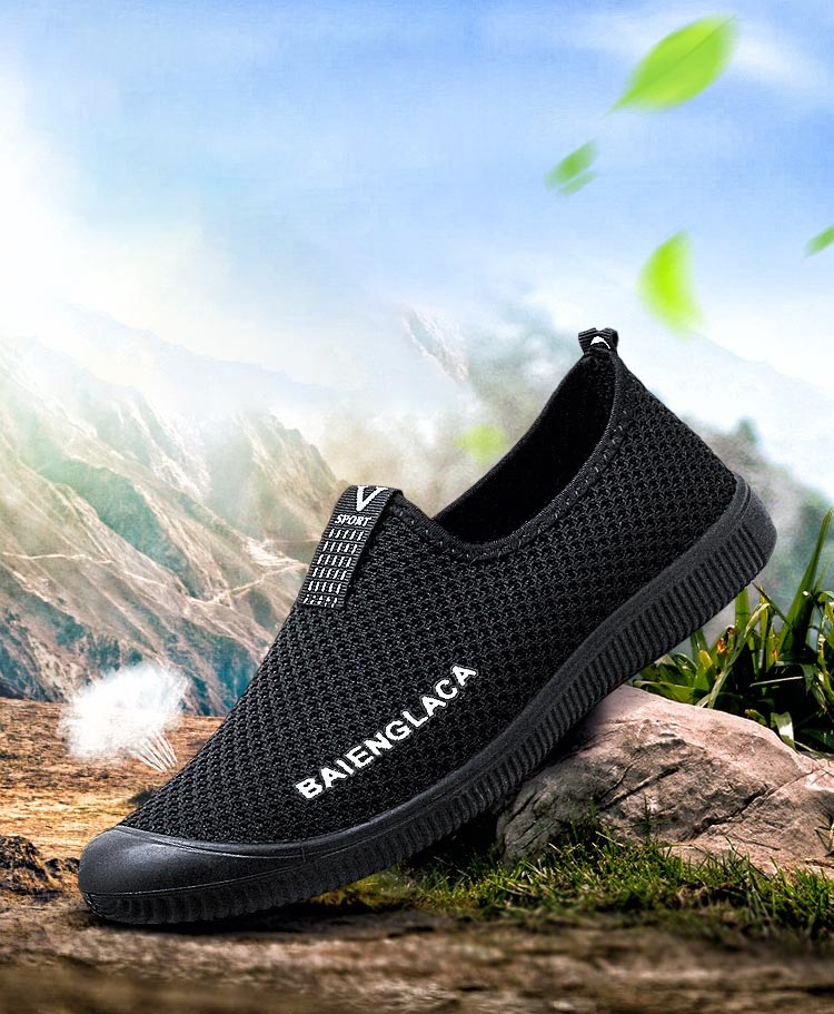 Flying woven casual shoes