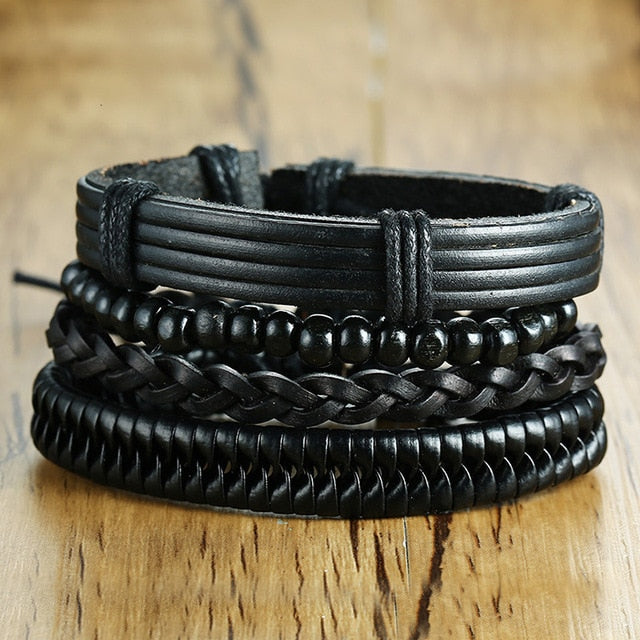 Wrap Leather Bracelets for Men - Shopeasywear