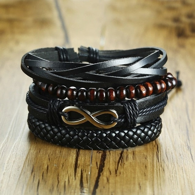 Wrap Leather Bracelets for Men - Shopeasywear