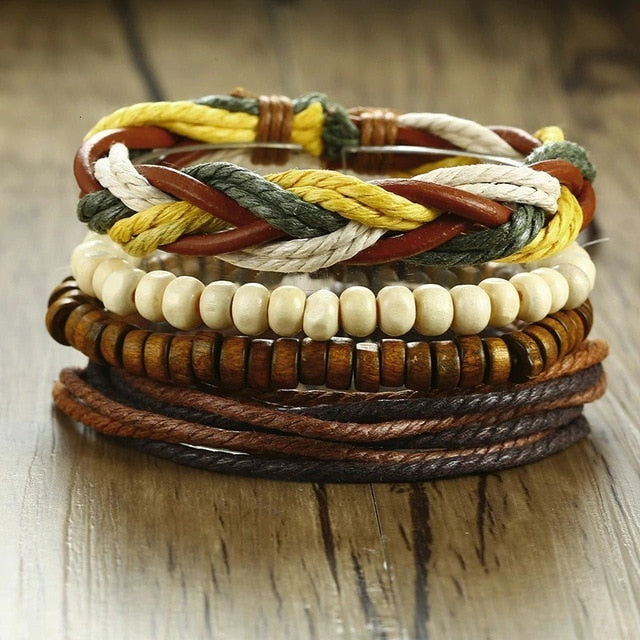 Wrap Leather Bracelets for Men - Shopeasywear